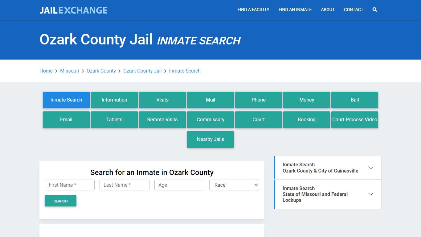 Ozark County Jail, MO Inmate Search: Roster & Mugshots