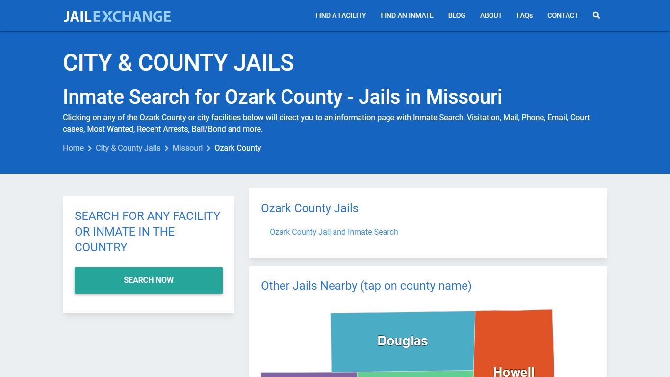 Inmate Search for Ozark County | Jails in Missouri - Jail Exchange